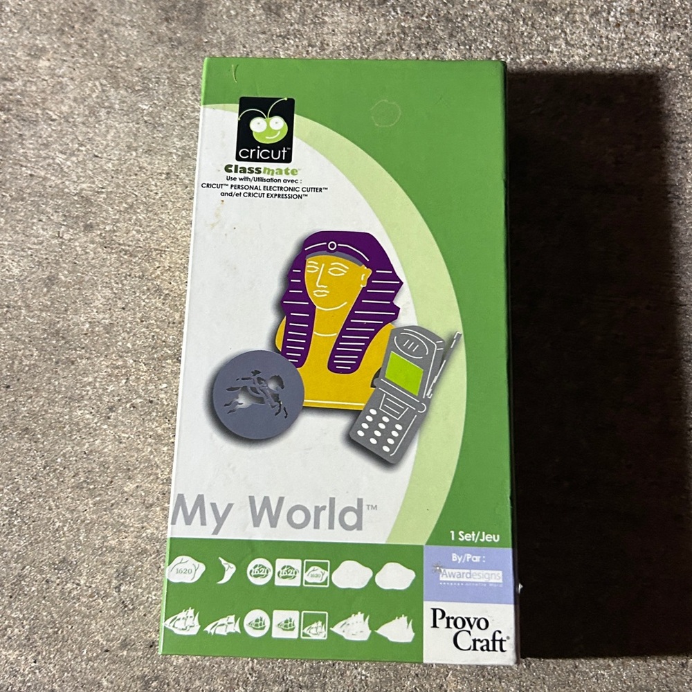 Cricut My World Cartridge Set with Purple and Yellow